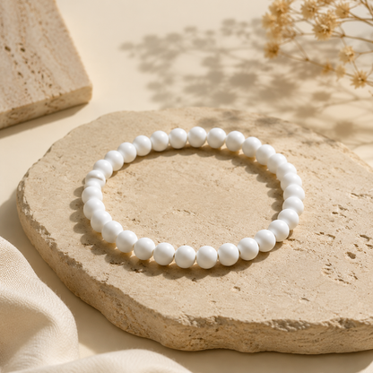 White Moonstone Bracelet For Men