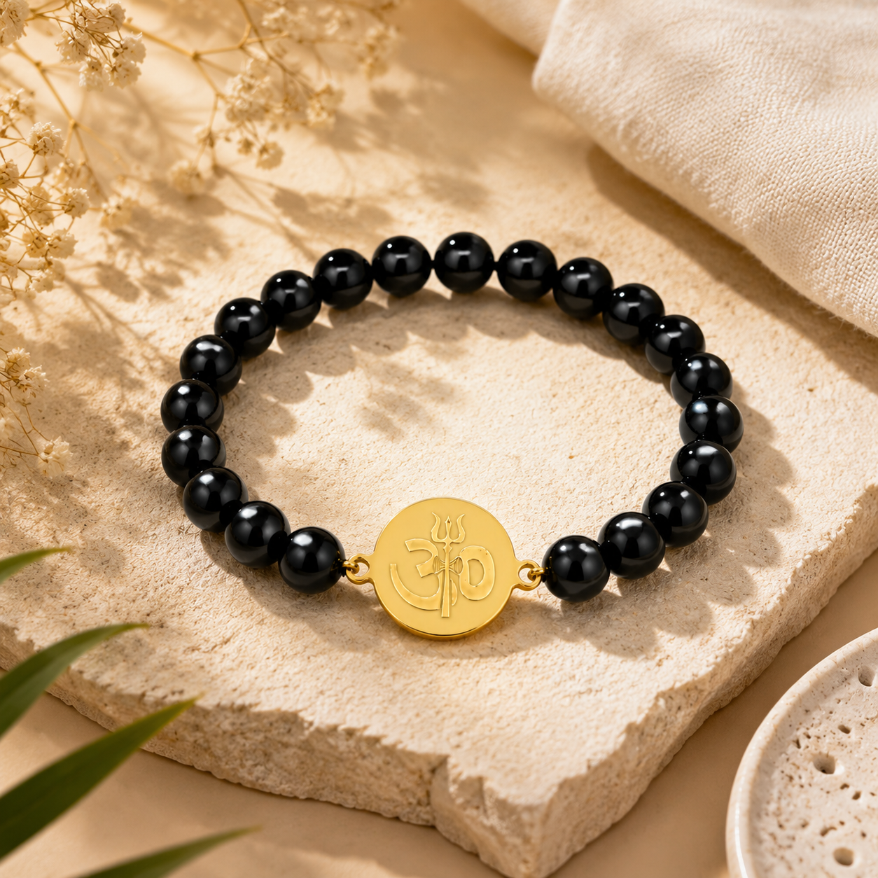 Trishul Om Crystal Bracelet For Men Online