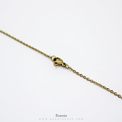 Gold Heart Pendant Necklace and Earring Set For Women