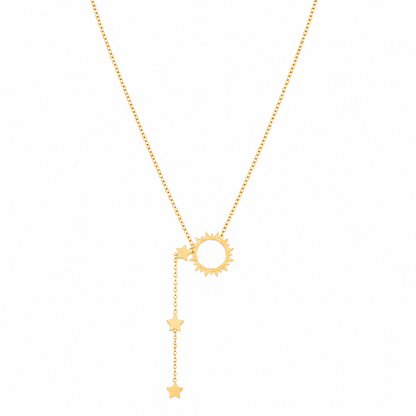 Layered Star- Sun Pendant Necklace