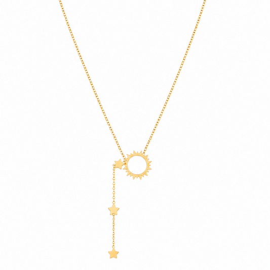 Layered Star- Sun Pendant Necklace