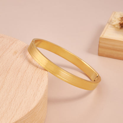 Matte Finish Two-Line Bracelet For Men ( 7 Inch )