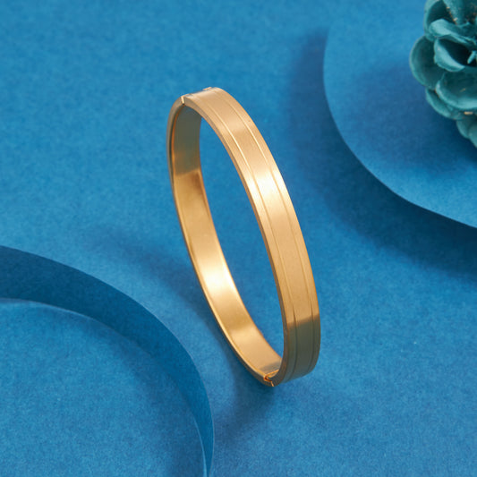 Matte Finish Two-Line Bracelet For Men ( 7 Inch )