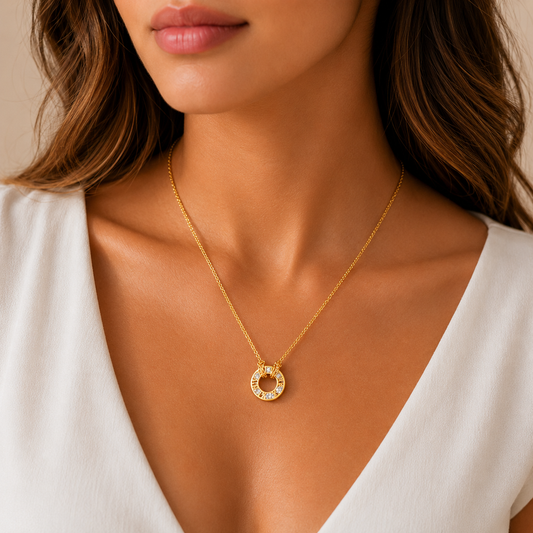 Round Charm Necklace