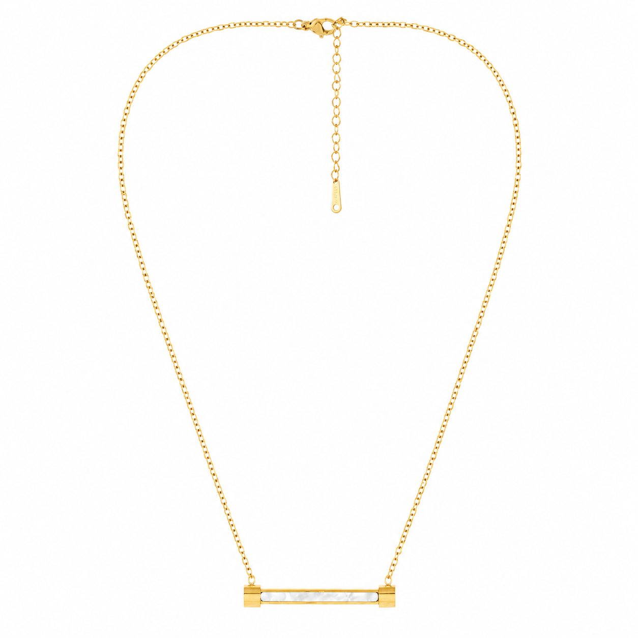 Shell Bar Pendant Necklace