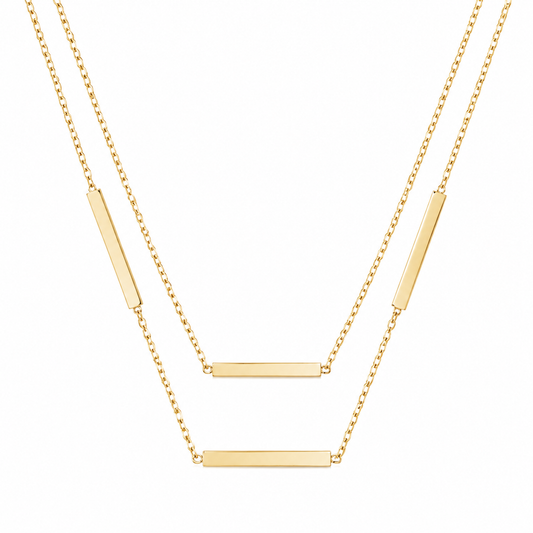 Stainless Steel Bar Necklace