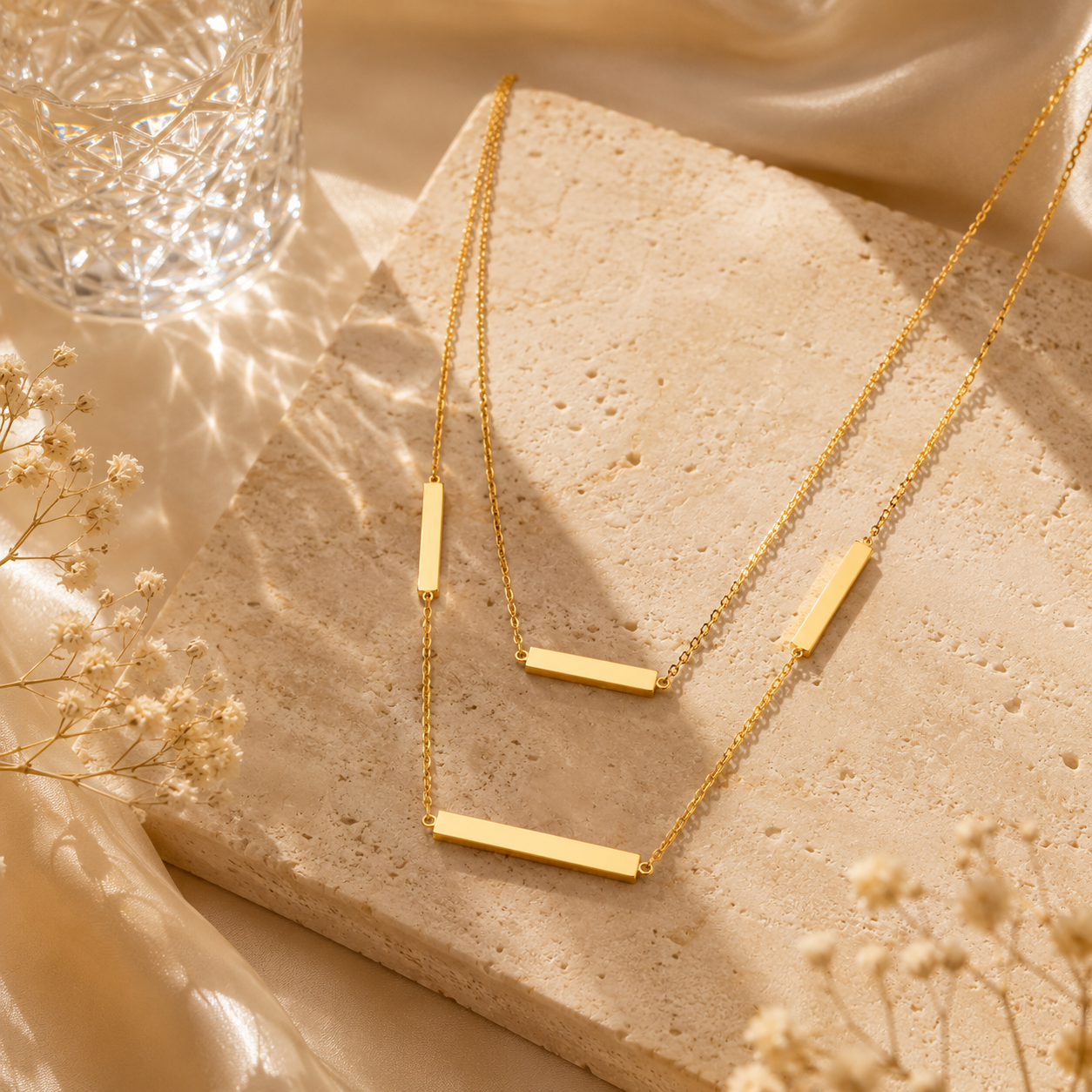 Stainless Steel Bar Necklace