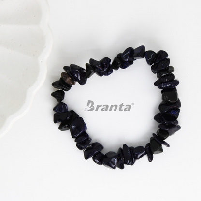 Charcoal Black Chips Crystals Bracelet for Women