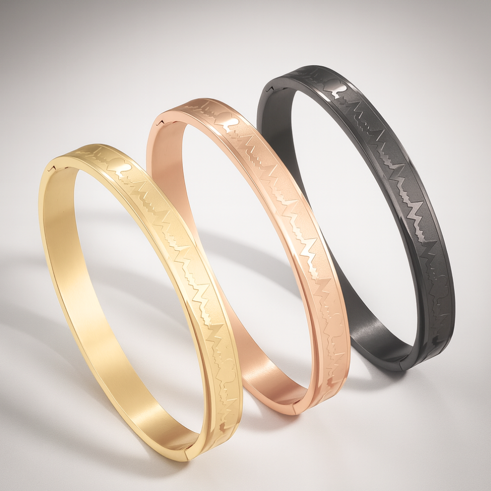 Heartbeat Lifeline Men's Bracelet