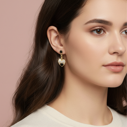 Heart Shape Stylish Diamond Earrings For Women