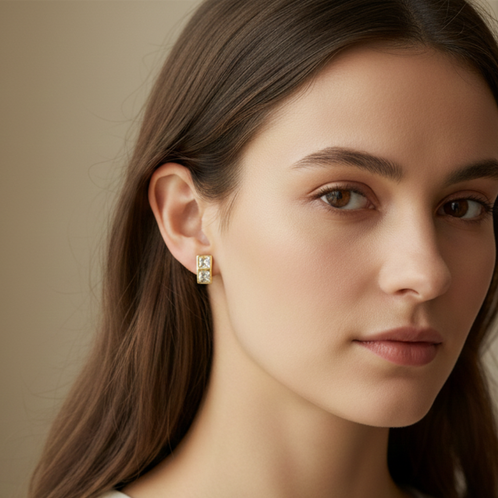 Dazzling Diamond Studs Earrings