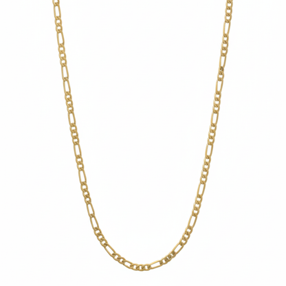 Shiny Gold Curb Chain Necklace For Women