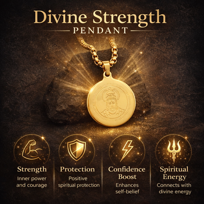 Hanuman Gold Plated Pendant Chain For Men (24 Inch)