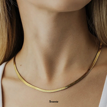 Gold Snake Necklace Chain For Women and Girls1
