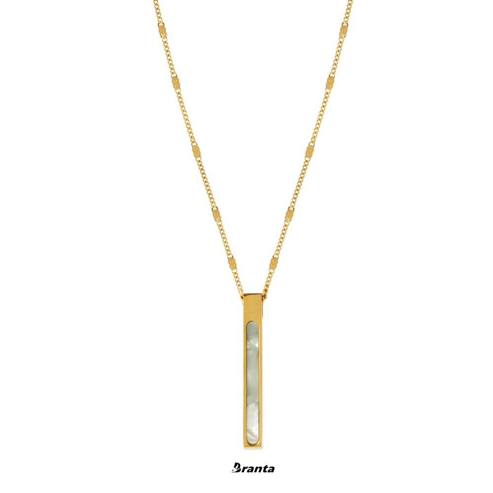 White Stick pendant Necklace