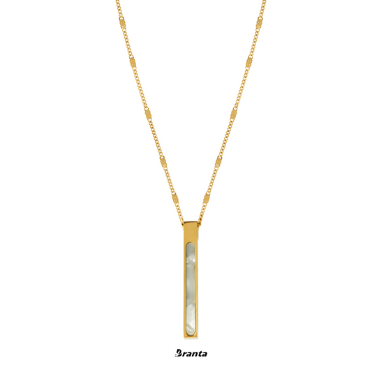 White Stick pendant Necklace