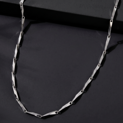 Silver Link Chain Necklace For Men & Women