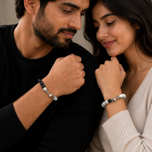 Dual Heart Unisex Charm Bracelets