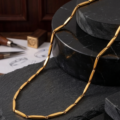 Gold Link Chain Necklace For Men & Women