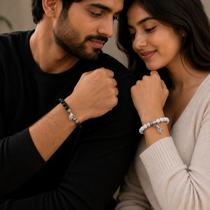 Magnetic Hand Unisex Combo Crystal Bracelet