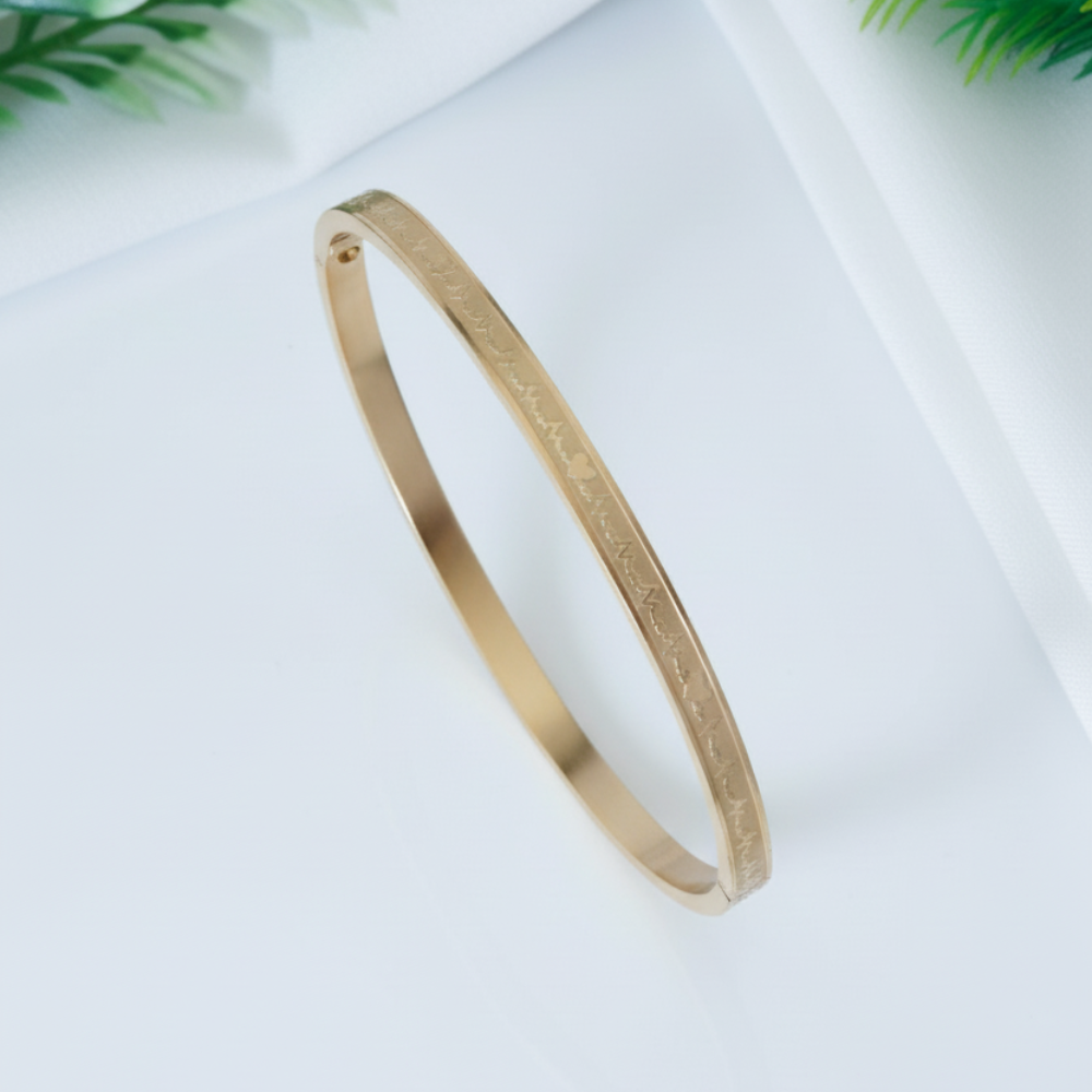 Minimal Heartline Bracelet for Women