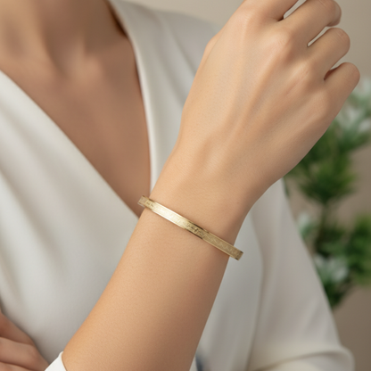 Minimal Heartline Bracelet for Women