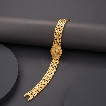 Buy Premium Gold Lucky Hanuman Bracelet For Men – Brantashop