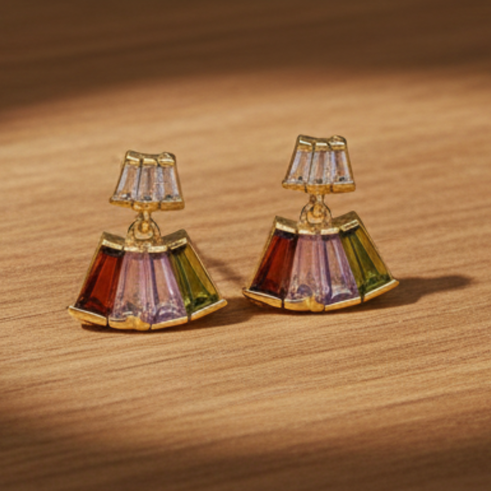 Multicolor Majesty Diamond Earrings