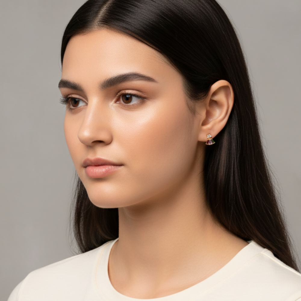 Multicolor Majesty Diamond Earrings