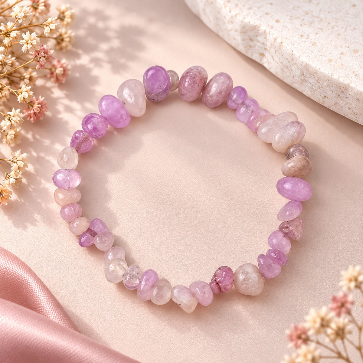 Amethyst Tranquility Stone Bracelet For women