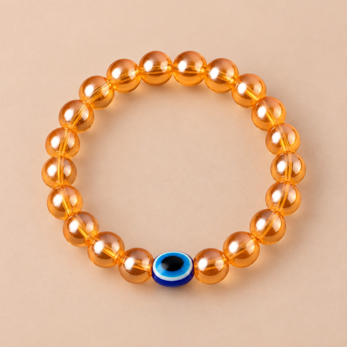 Citrine Dream Evil Eye Stone Bracelet For Women