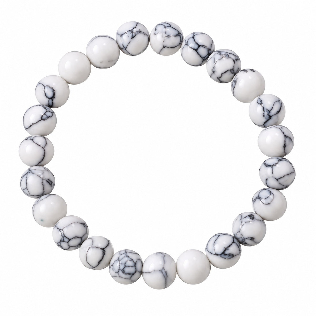 White Howlite Harmony Stone Bracelet For Women
