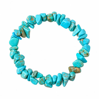 Aquamarine & Turquoise Chip Bracelet For Women