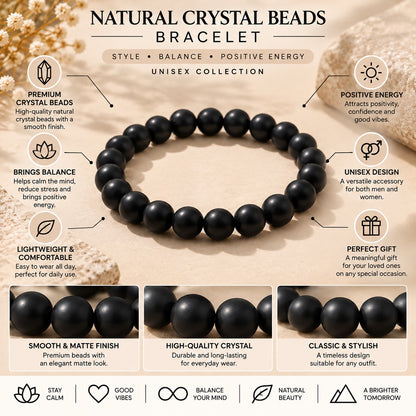 Black Velvet Stone Bracelet For Women