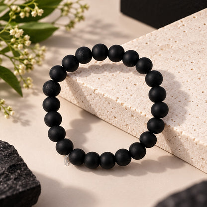 Black Velvet Stone Bracelet For Women