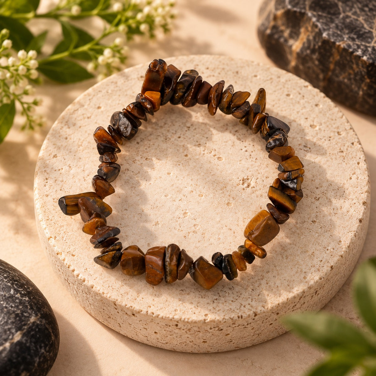 Tiger Evil Eye Chips Bracelet For Women