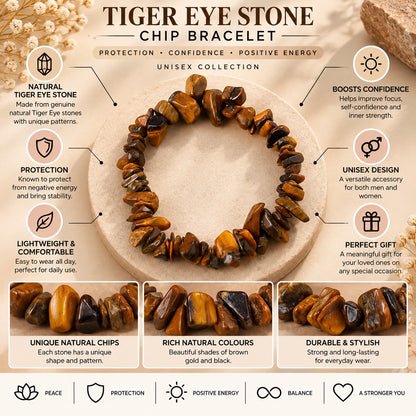 Tiger Evil Eye Chips Bracelet For Women