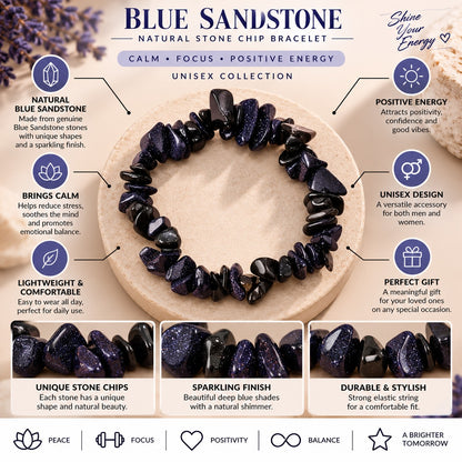Charcoal Black Chips Crystals Bracelet for Women