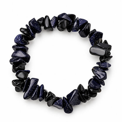Charcoal Black Chips Crystals Bracelet for Women