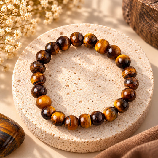 Majestic Tiger Eye Bead Bracelet For Women