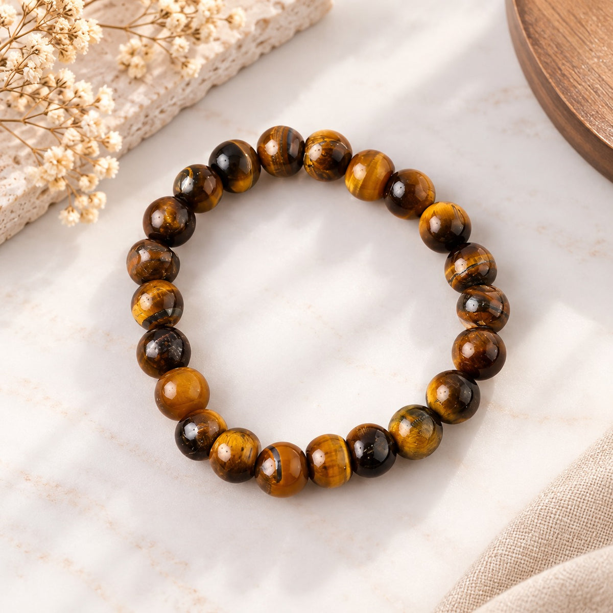 Majestic Tiger Eye Bead Bracelet For Women