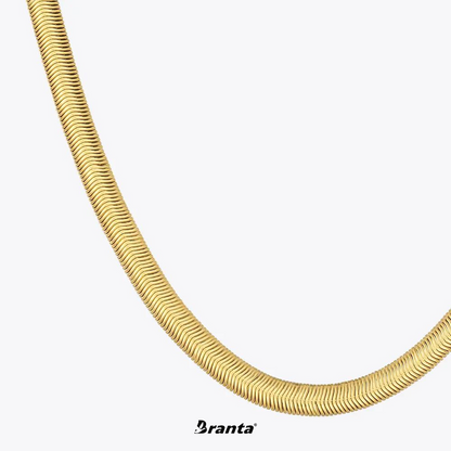 Luxury Gold Plated 3D Snake Chain Necklace For Men (21 Inch)