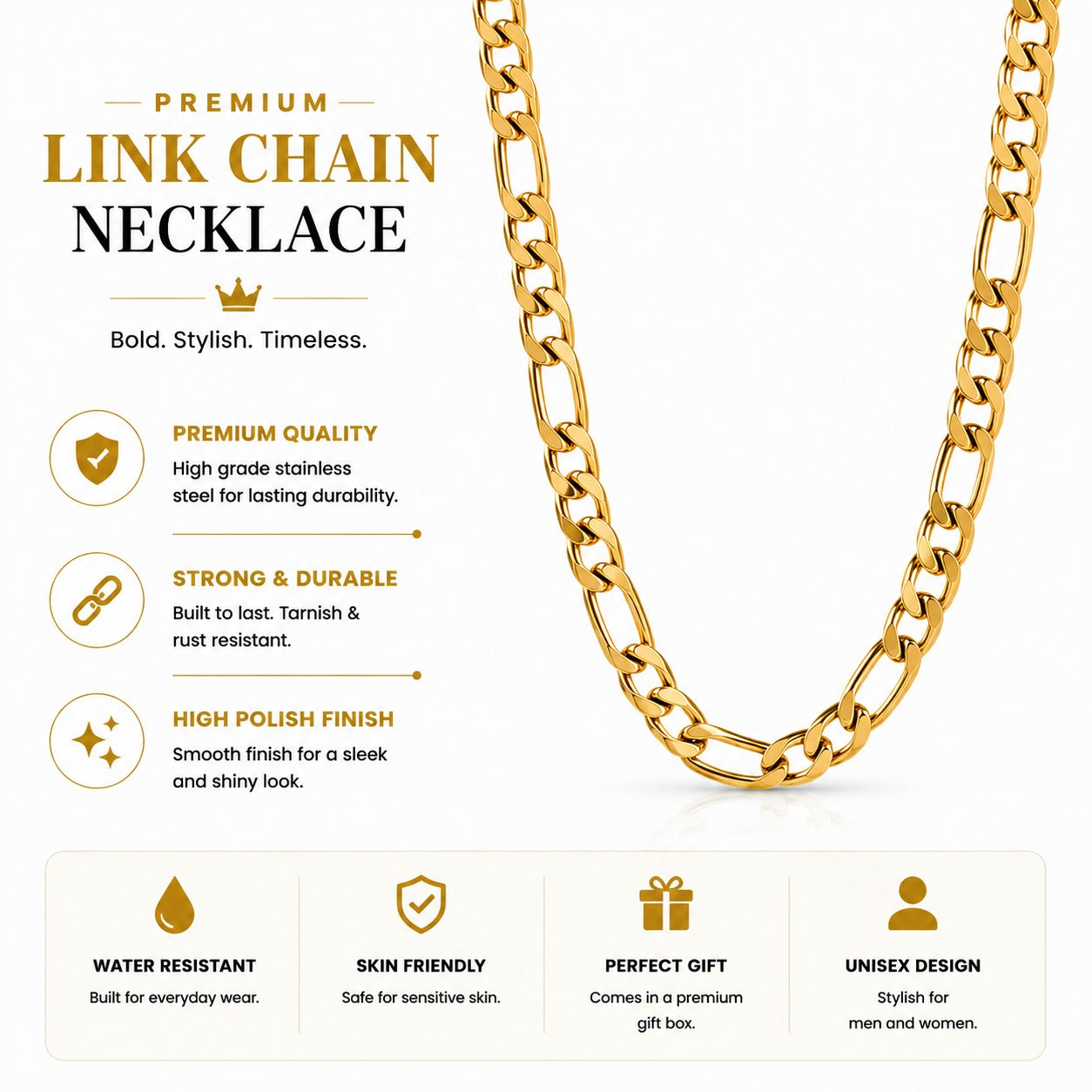 Sachin Tendulkar Stylish Chain for Men  ( 22 Inch )
