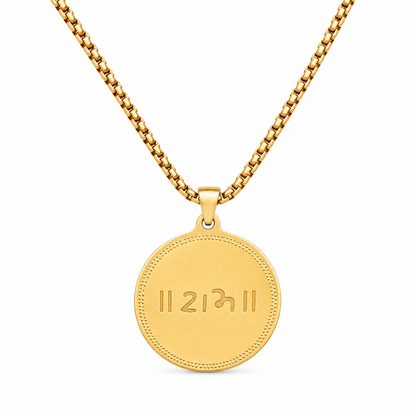 Ram Pendant Gold Stainless Steel Necklace Chain For Men (24 Inch)
