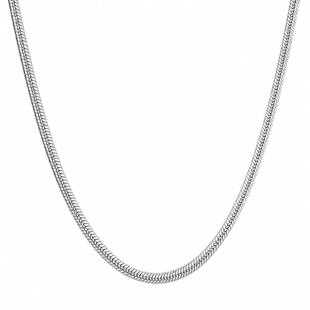 Silver Plated Snake Chain For Men