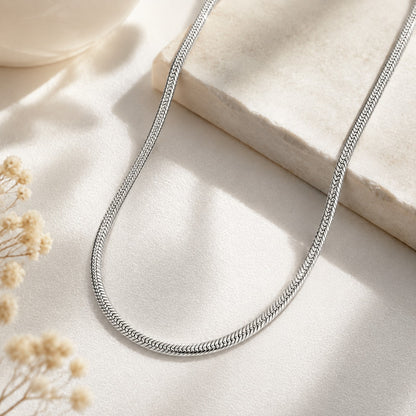 Silver Plated Snake Chain For Men