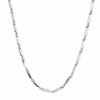 Silver Link Chain Necklace For Men & Women