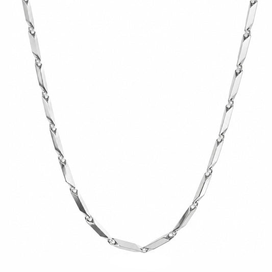 Silver Link Chain Necklace For Men & Women