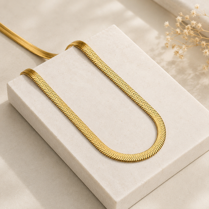 Gold Snake Necklace Chain For Women and Girls