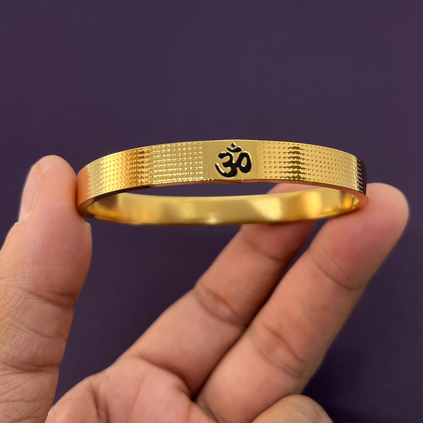 gold plated kada for mens